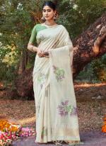 Cotton Green Traditional Wear Weaving Saree